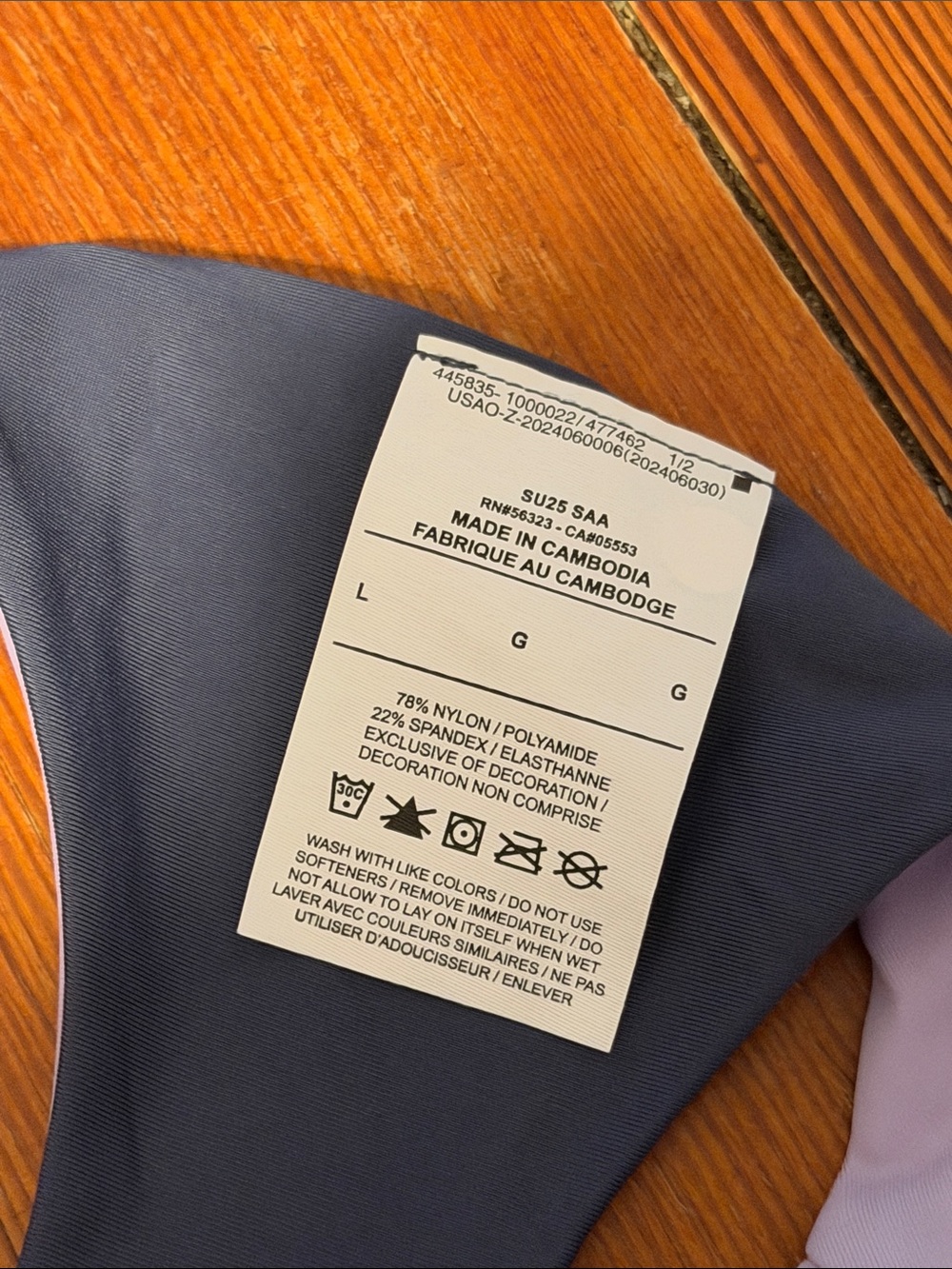 Nike ACG Lavender Racerback Crop Reversible Sports Bra - Picture 5 of 5